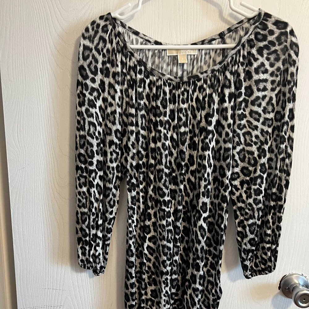 Beautifully Crafted with Delicate Animal Print Blouse (NEW)